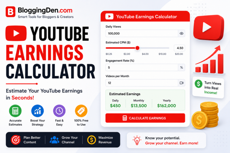 Youtube earnings calculator