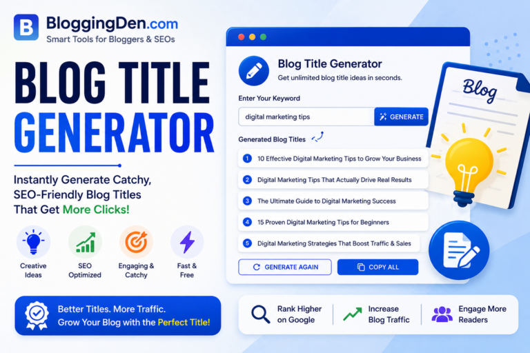 Free blog title generator tool
