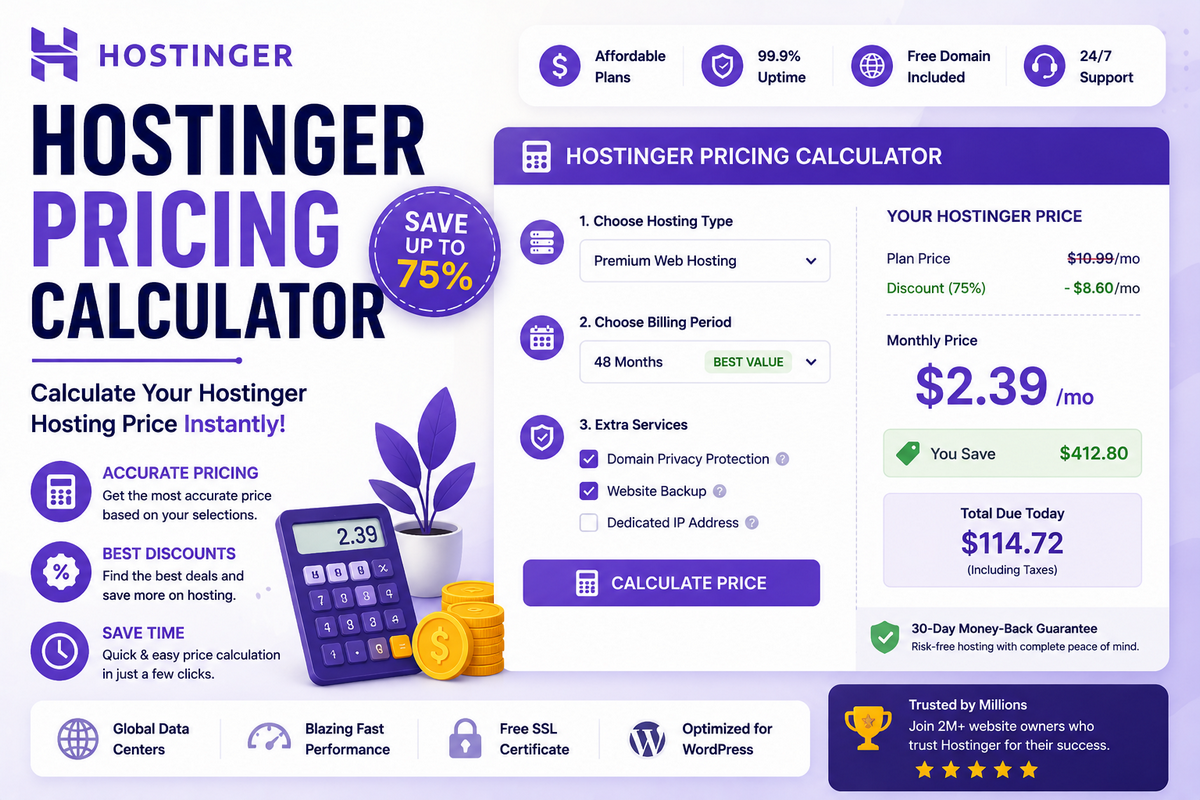 hostinger pricing calculator