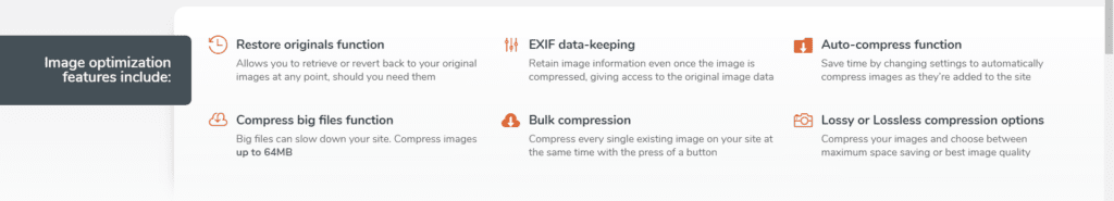 image compression feature