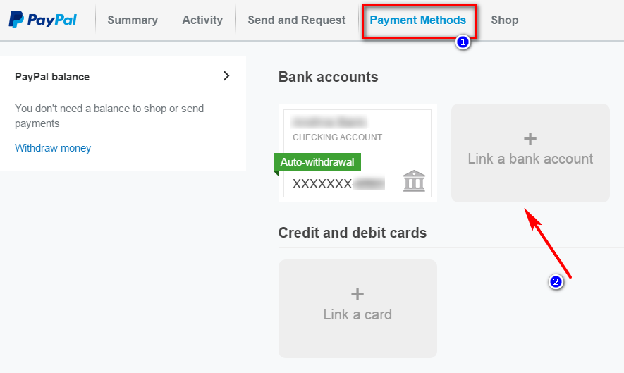 add your bank details in paypal account