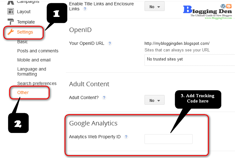How to Add Google Analytics Tracking Code in Blogger Blog
