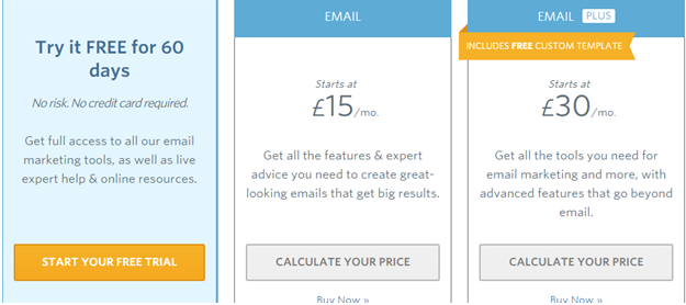 Constant contact Pricing