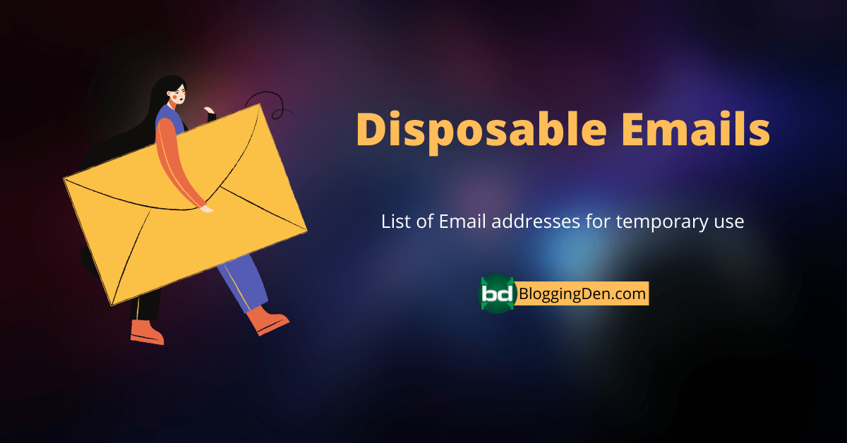 Top 15 Working list of Free Disposable Email Address Providers