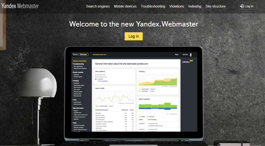 Yandex webmstaer