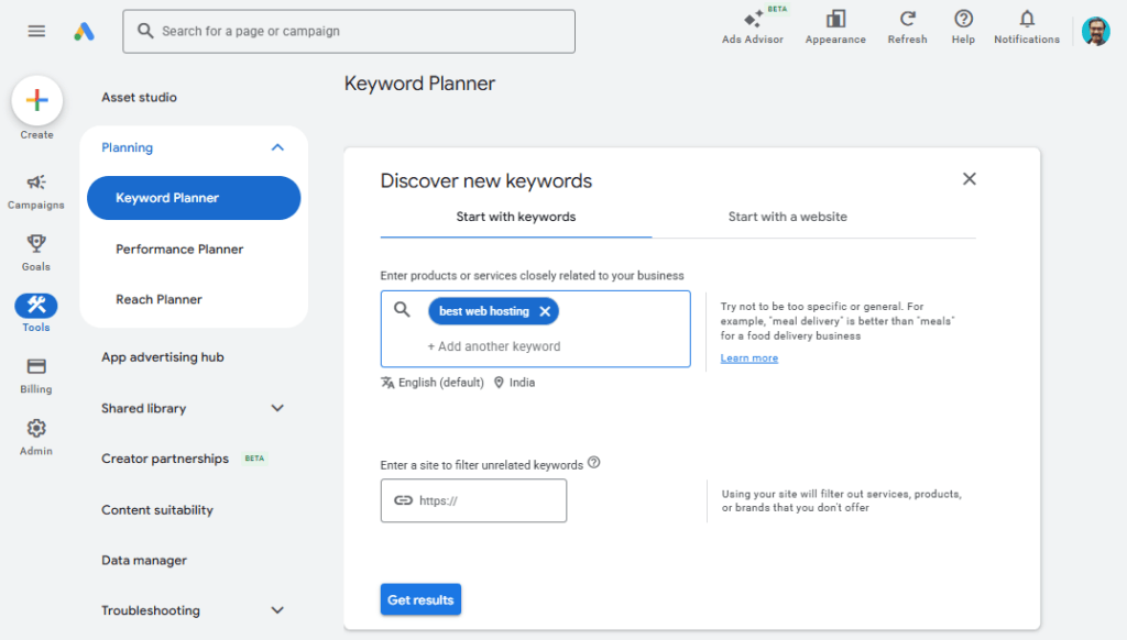 discover new keywords