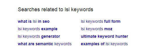 Search related keywords