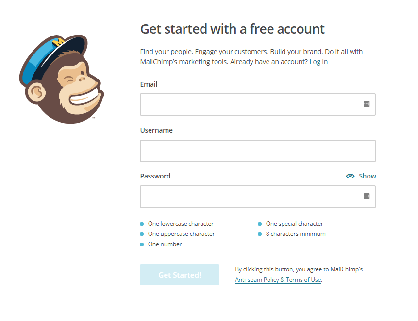 get started with a free account