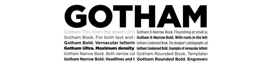 gotham font style