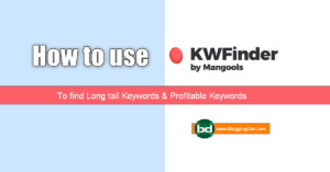 how to use KWFinder to find long tails keywords