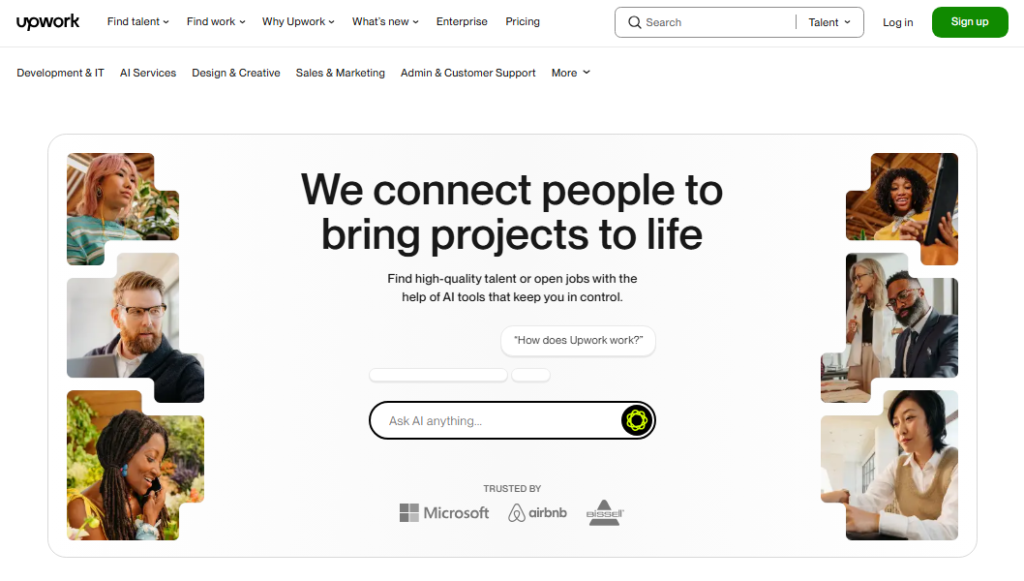 Upwork Homepage