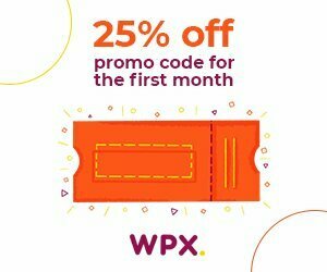 WPX hosting 25% off