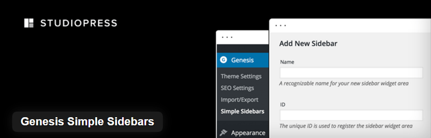 Genesis simple sidebars - Genesis framework Plugins