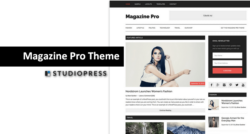 MagazinePro Theme from Studiopress