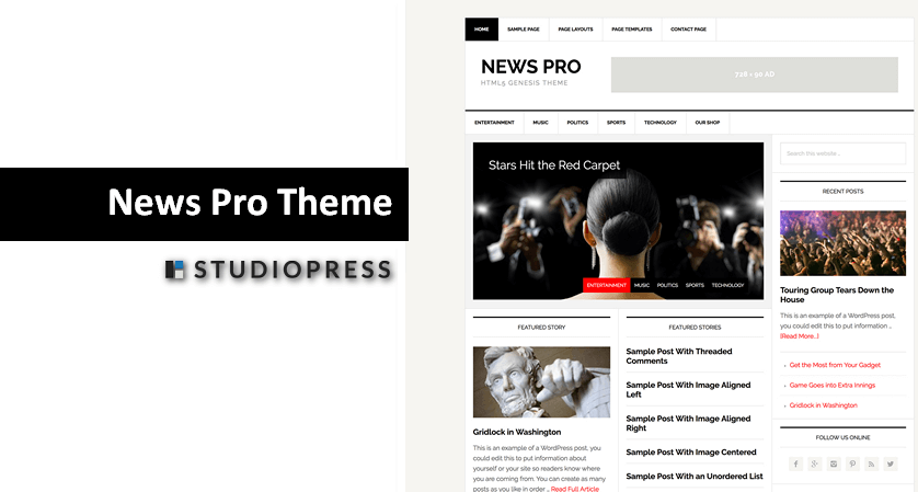 NewsPro by StudioPress