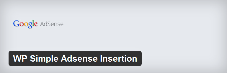 WP Simple Adsense Insertion plugin
