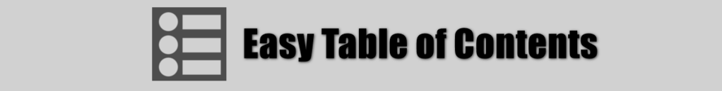 easy table of contents wordpress plugin