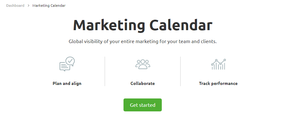 semrush marketing calendar