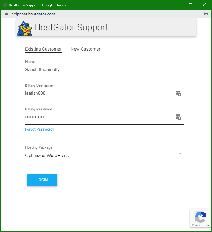 hostgator support chat