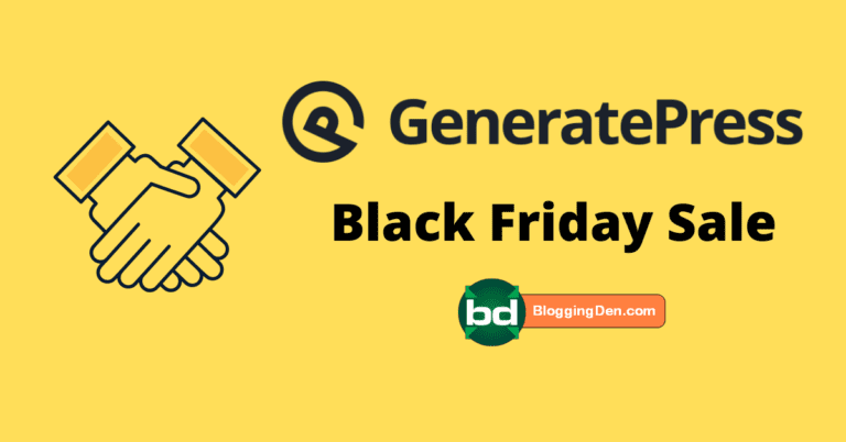 Generatepress black Friday Sales 2023: $30 Off on Lifetime deal (Best Deal)