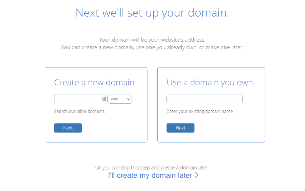 choose a free domain name