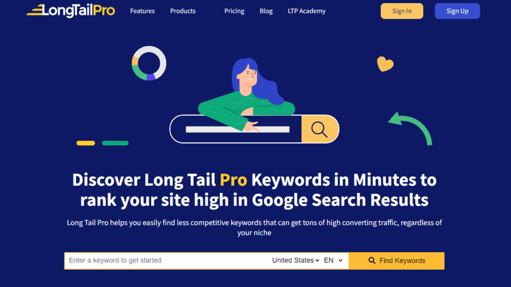 long tail pro homepage