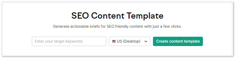 SEO content template