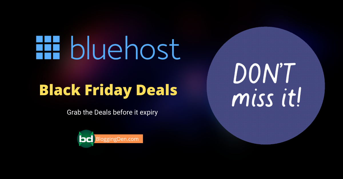 Special Bluehost Black Friday Deal and Cyber Monday Sale 2022 (up to 70% Off)