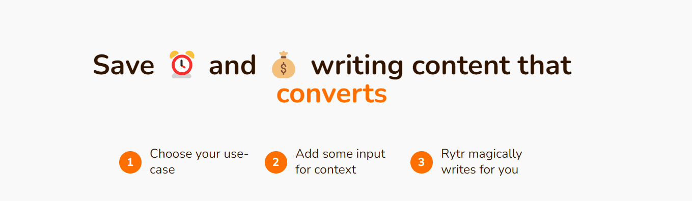 save and write content 3 steps
