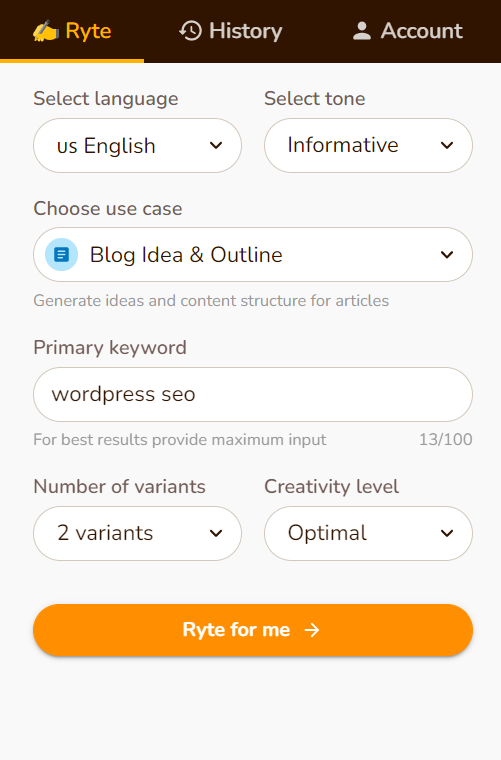 to create blog idea and outline