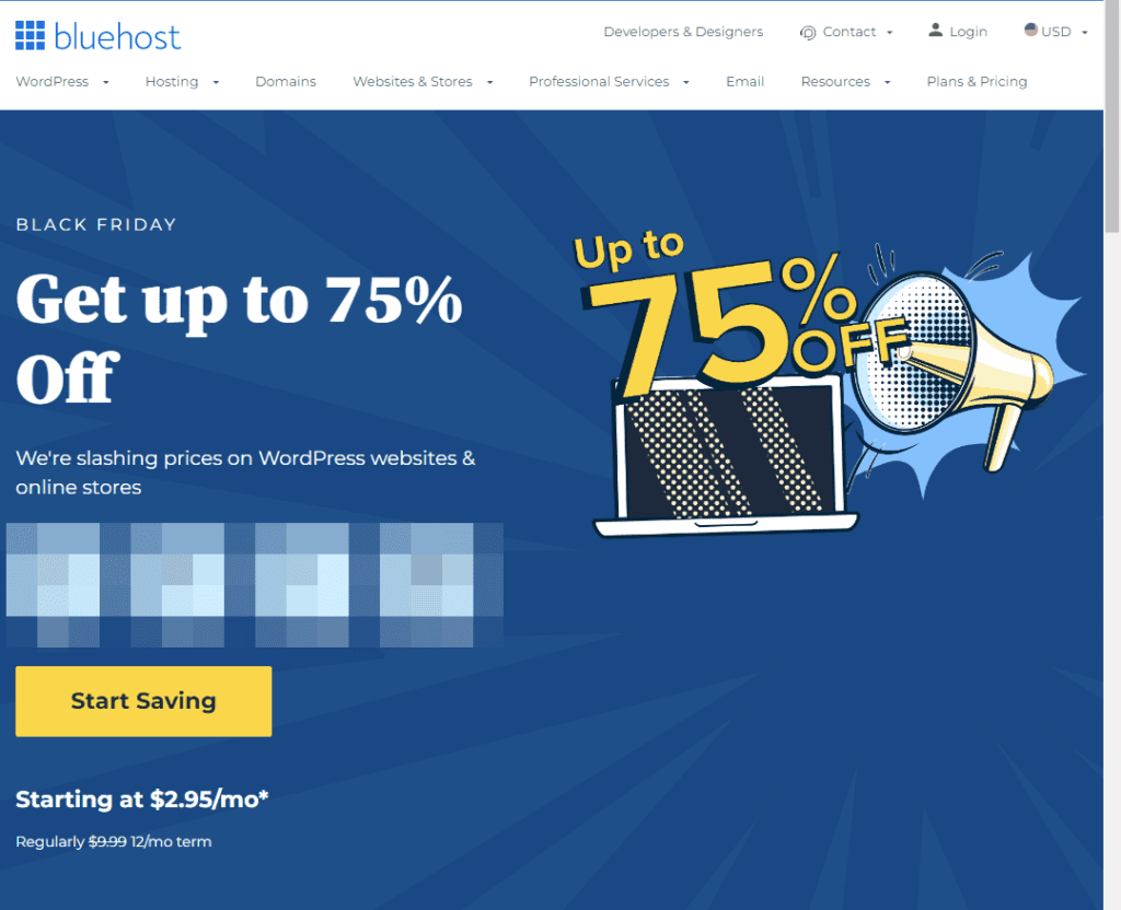 bluehost black friday deal discount