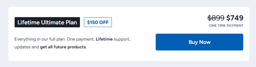 kadence black friday lifetime ultimate plan price