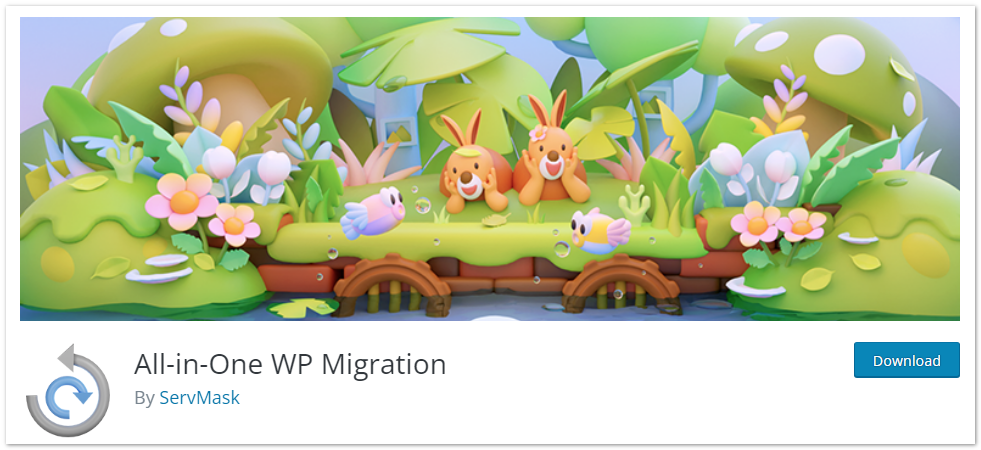 all-in-one WP Migration plugin for wordpress