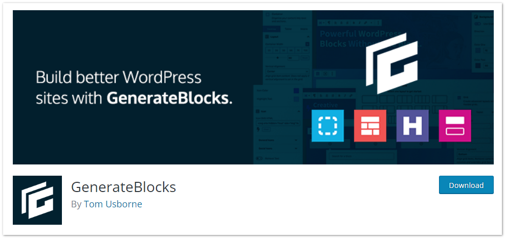 generateblocks plugin for wordpress