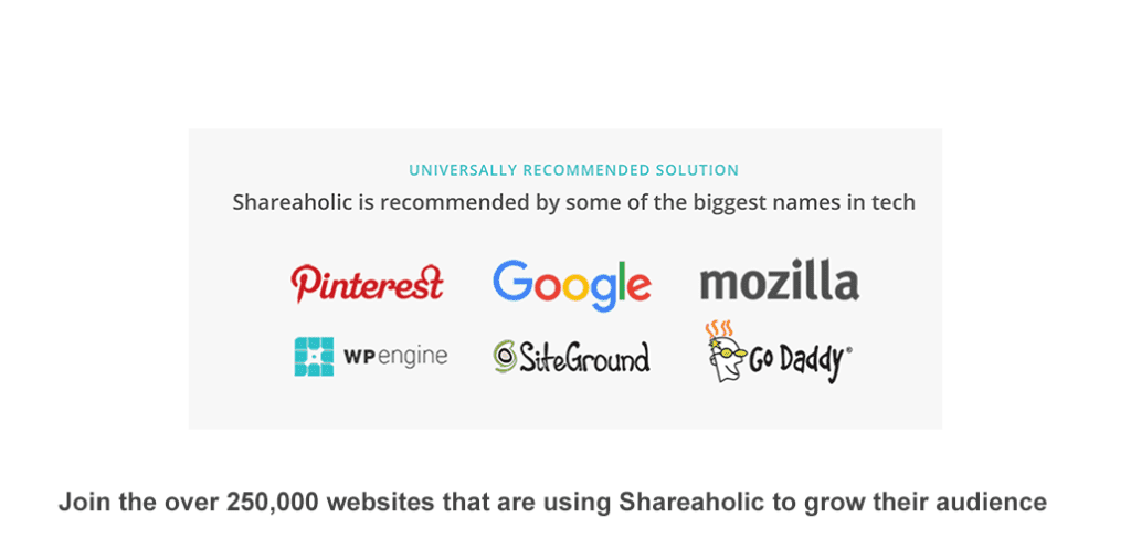 shareaholic plugin recommended by some big tech names