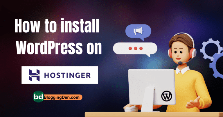 How to install wordpress on hostinger