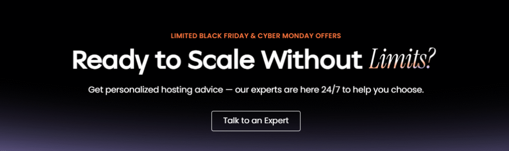 Cloudways Cyber Week Sale