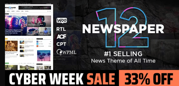 Newspaper12 Cyber Week Sale