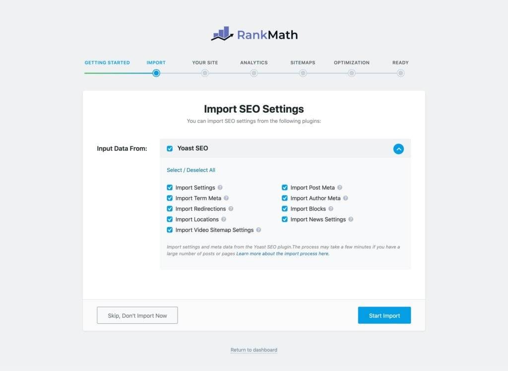 Rank Math WordPress SEO plugin and its Settings for Your Blog SEO 6 Rank-Math-Import-SEO-Settings-Full