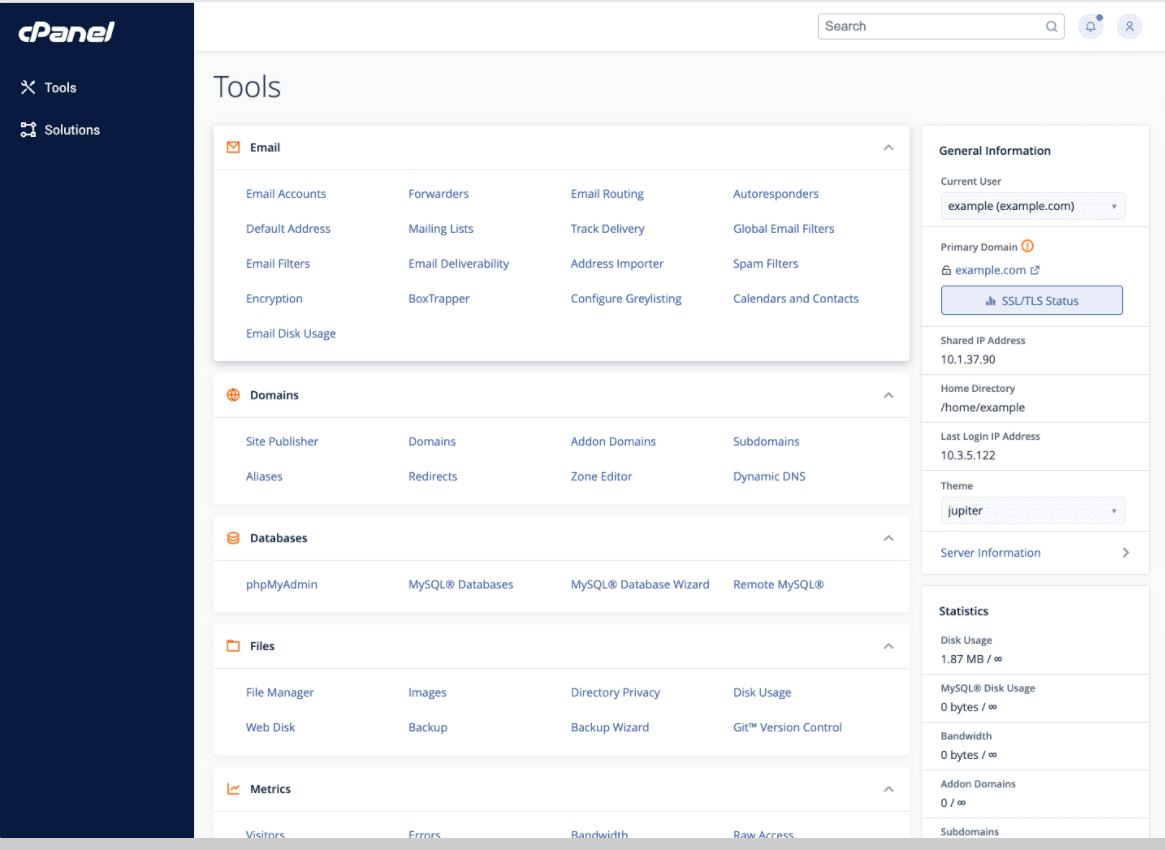 greengeeks control panel