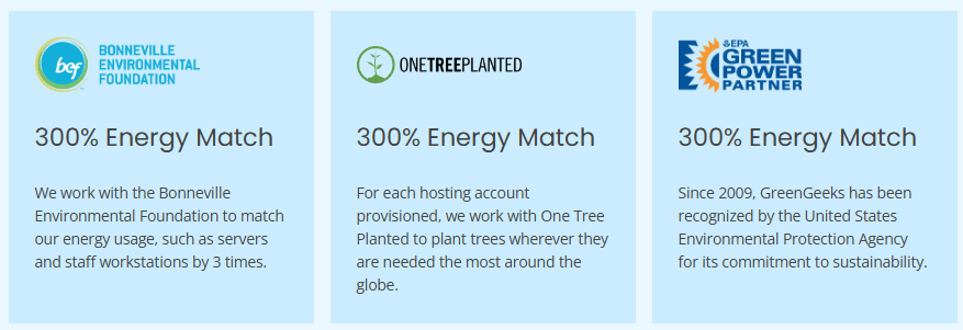 greengeeks webhosting platform resources