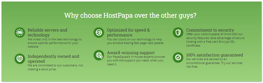 why choose hostpapa