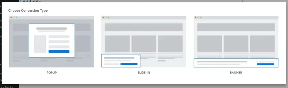 Choose Conversion Type