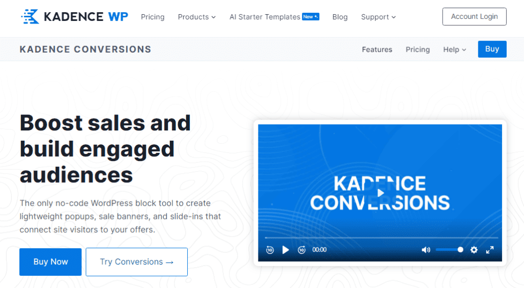 Kadence Conversions Review: Kadence Conversions Popup Builder Interface