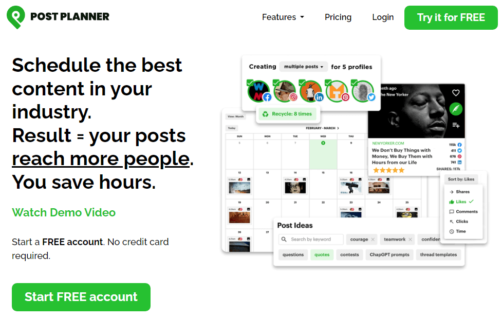 Postplanner Social Tool