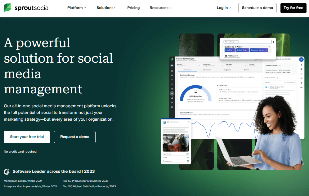 Sproutsocial Social Media Management Tool