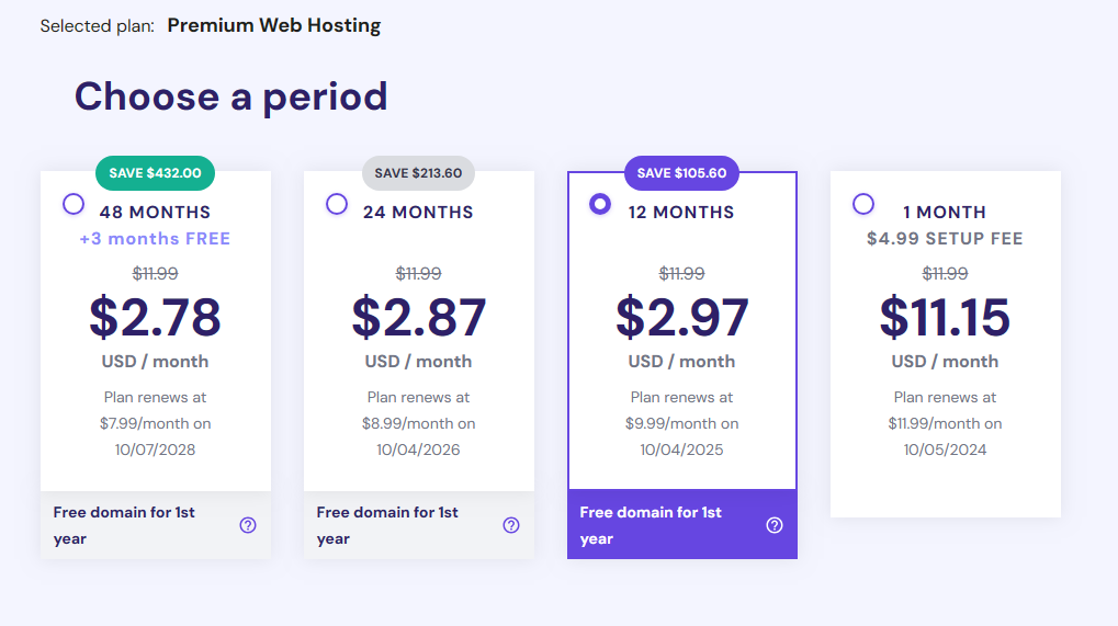 choose hostinger usa plans