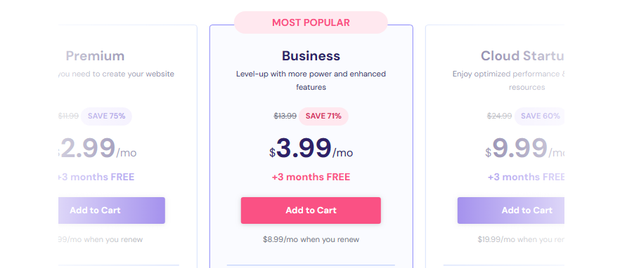 hostinger pricing and plans
