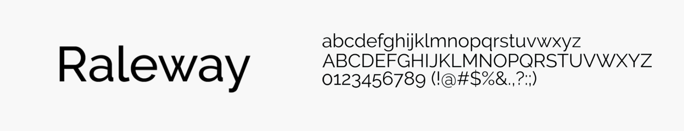 raleway font