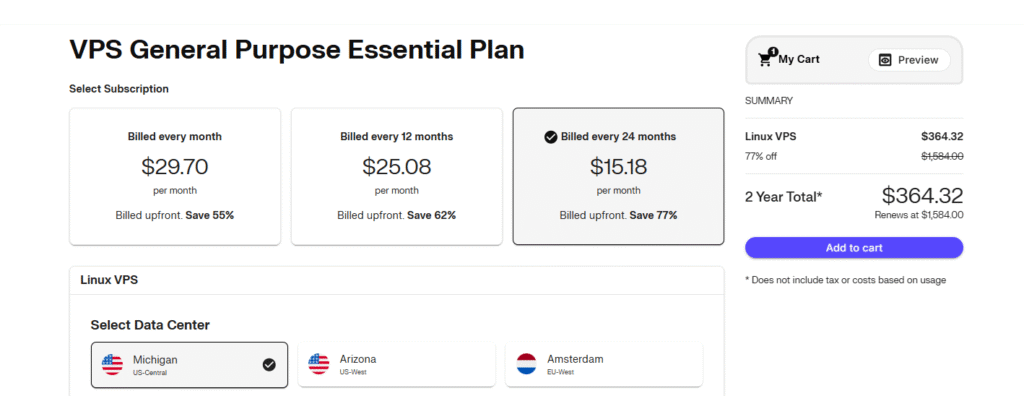 LiquidWeb - VPS General Purpose Essential Plan